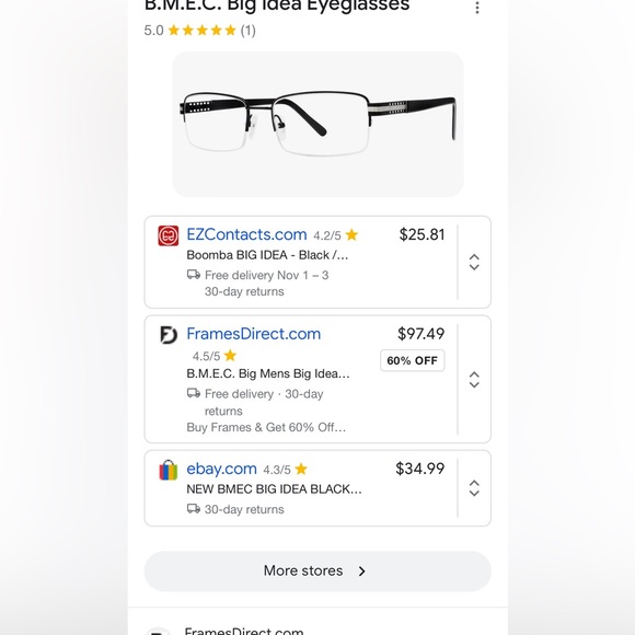 BMEC reading glasses big idea NWOT - Picture 8 of 9